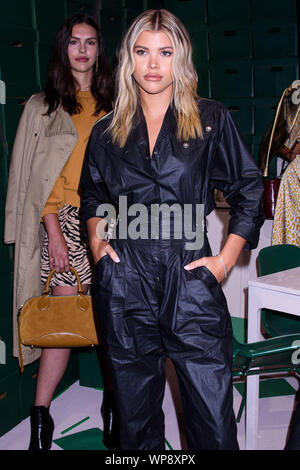 New York City, United States. 07th Sep, 2019. MANHATTAN, NEW YORK CITY, NEW YORK, USA - SEPTEMBER 07: Model Sofia Richie attends the Rebecca Minkoff Presentation - September 2019 - New York Fashion Week: The Shows held at Pier59 Studios on September 7, 2019 in Manhattan, New York City, New York, United States. ( Credit: Image Press Agency/Alamy Live News Stock Photo