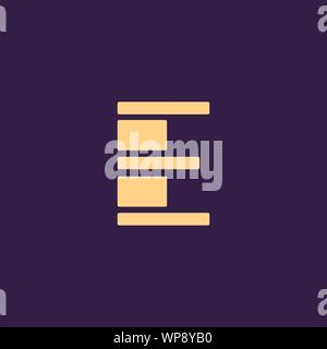 Creative Innovative Initial Letter logo EE E. Minimal luxury Monogram. Professional initial design. Premium Business typeface. Alphabet symbol. Stock Vector