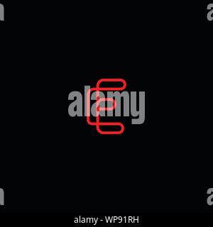 Creative Innovative Initial Letter logo EE E. Minimal luxury Monogram. Professional initial design. Premium Business typeface. Alphabet symbol. Stock Vector