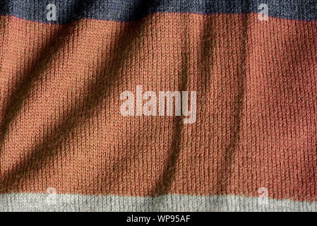 Knitted fabric texture close up. Textile background Stock Photo