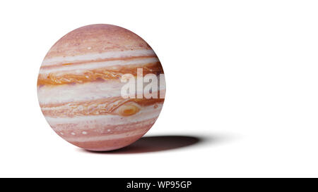 planet Jupiter isolated on white background Stock Photo