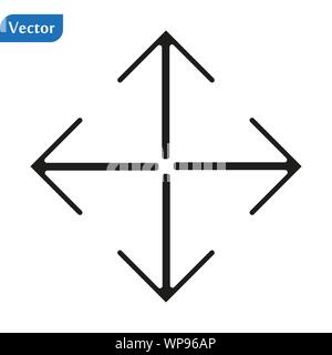 Maximize Window Size icon on white background. Eps 10 Stock Vector