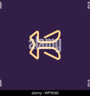 Creative Innovative Initial Letter logo KK K. Minimal luxury Monogram. Professional initial design. Premium Business typeface. Alphabet symbol. Stock Vector