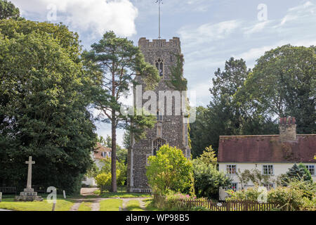 St Mary's Church at Earl Soham, Suffolk, England, UK Stock Photo