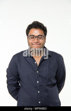 Young man making a face Stock Photo