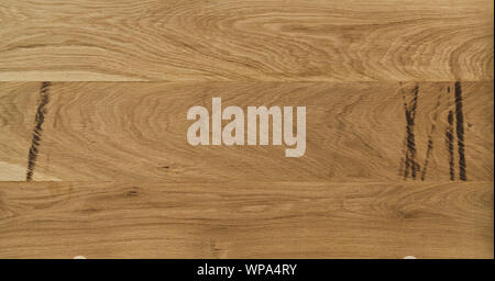 texture of oak surface from three planks, good for background Stock Photo