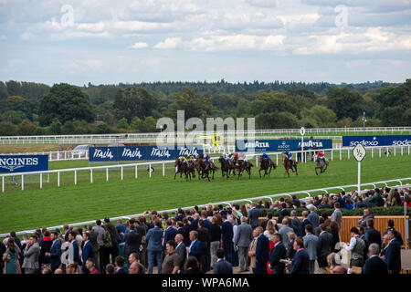 Italian Tourist Board Festival of Food and Wine, Ascot Racecourse, Ascot, Berkshire, UK. 7th September, 2019. A busy day of racing. Credit: Maureen McLean/Alamy Stock Photo