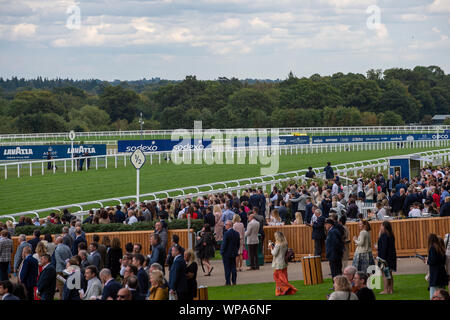 Italian Tourist Board Festival of Food and Wine, Ascot Racecourse, Ascot, Berkshire, UK. 7th September, 2019. A busy day of racing. Credit: Maureen McLean/Alamy Stock Photo