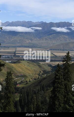 Xinyuan. 7th Sep, 2019. Photo taken on Sept. 7, 2019 shows the scenery of Narat scenic spot in Xinyuan County, northwest China's Xinjiang Uygur Autonomous Region. Credit: Sadat/Xinhua/Alamy Live News Stock Photo