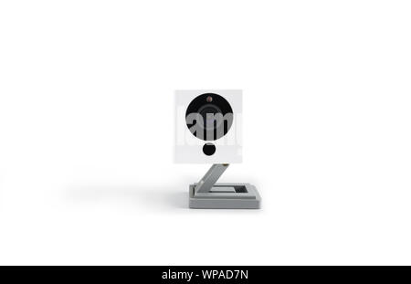 CCTV Camera of security i isolated on white Clipping Path Stock Photo