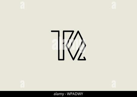 Creative Innovative Initial Letter logo TQ QT. Minimal luxury Monogram. Professional initial design. Premium Business typeface. Alphabet symbol. Stock Vector