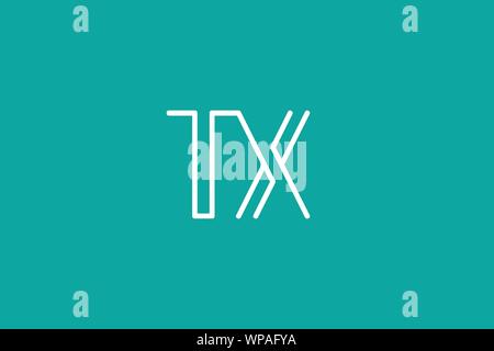 Creative Innovative Initial Letter logo TX XT. Minimal luxury Monogram. Professional initial design. Premium Business typeface. Alphabet symbol. Stock Vector