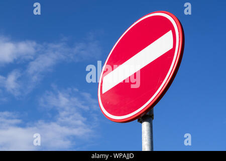 Dutch road sign: no entry Stock Photo