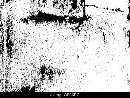 Grungy texture and old wall on background,monochrome style,vector illustration Stock Vector