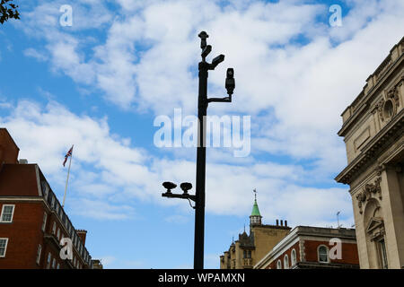 London, UK. 7th Sep, 2019. CCTV surveillance cameras in Westminster, London. Credit: Dinendra Haria/SOPA Images/ZUMA Wire/Alamy Live News Stock Photo