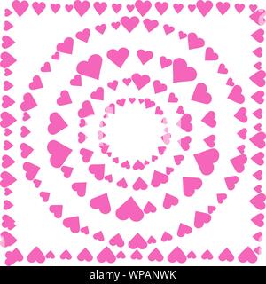 red Heart icons, sign of love, isolated vector collection Stock Vector