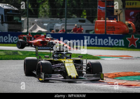 Monza, Italy. 08th Sep, 2019. NICO HULKENBERG (GER) RENAULT SPORT F1 TEAM RS19 during Grand Prix Heineken Of Italy 2019 - Sunday - Gara - Formula 1 Championship - Credit: LPS/Alessio De Marco/Alamy Live News Stock Photo