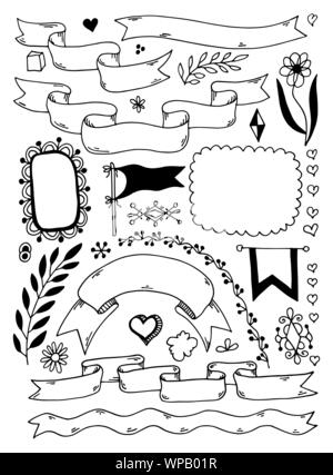 Ornamental frame hand drawing for your design Vector Image