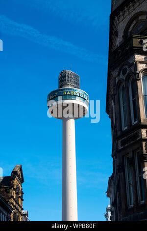St John's Beacon, the radio city tower above Liverpool Stock Photo