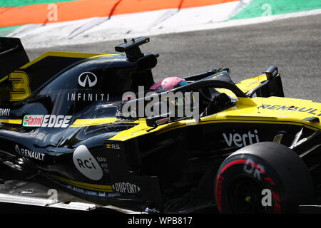 Monza, Italy. 08th Sep, 2019. #03 Daniel Ricciardo Renault F1 Team. Italian GP, Monza 5-8 September 2019 Credit: Independent Photo Agency/Alamy Live News Stock Photo