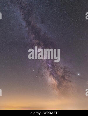 Detail of the Milky Way in summer Stock Photo