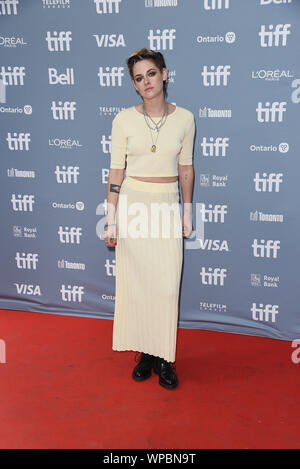 Toronto, Canada. 8th Sep 2019. Kristen Stewart attends the 'Seberg' press conference during the 2019 Toronto International Film Festival at TIFF Bell Lightbox on September 08, 2019 in Toronto, Canada. Photo: imageSPACE/MediaPunch Credit: MediaPunch Inc/Alamy Live News Stock Photo