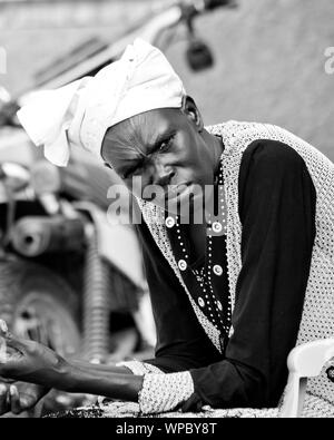 Young man with scarification on his face, Chad Stock Photo - Alamy