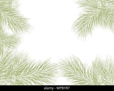 Tree branches for decorative design. Tree decoration. Christmas decor. Modern abstract image with tree branches on light background for celebration Stock Vector