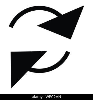 Circular, circle arrow right. Radial arrow icon, symbol. Clockwise rotate, twirl, twist concept element. Spin, vortex pointer. Whirlpool, loop cursor Stock Vector