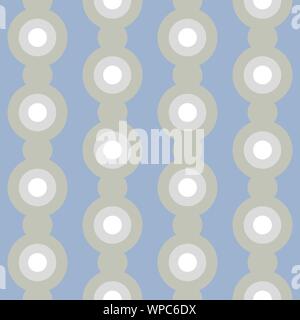 Abstract flat seamless pattern with dotted garlands. Timeless simple vector pattern. Stock Vector