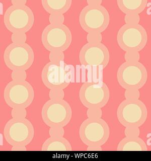 Abstract flat seamless pattern with dotted garlands. Timeless simple vector pattern for textile, prints, fabric, wallpaper, wrapping paper, web etc. Stock Vector