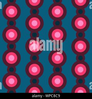 Abstract flat seamless pattern with dotted garlands. Timeless simple vector pattern. Stock Vector