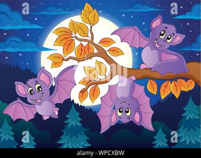 Bats theme image 5 Stock Vector