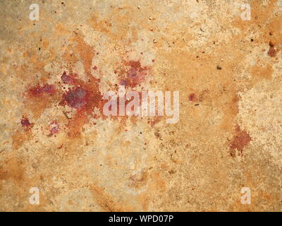 red bloody stain on the wall Stock Photo - Alamy