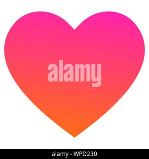 Like and Heart icon in trendy style. Isolated vector illustration on white background. Stock Vector