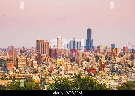 aerial view of kaohsiung city in taiwan Stock Photo