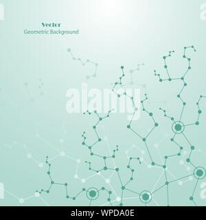 Technical abstract background with connecting dots and lines Stock ...