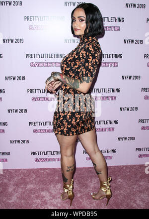 New York City, United States. 08th Sep, 2019. MANHATTAN, NEW YORK CITY, NEW YORK, USA - SEPTEMBER 08: Kehlani arrives at PrettyLittleThing x Saweetie during New York Fashion Week: The Shows held at The Plaza Hotel on September 8, 2019 in Manhattan, New York City, New York, United States. (Photo by Xavier Collin/Image Press Agency) Credit: Image Press Agency/Alamy Live News Stock Photo