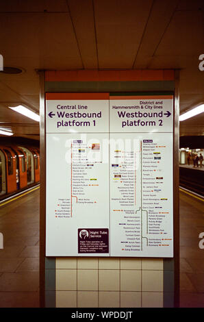 Mile End underground station, London, England, united Kingdom. Stock Photo