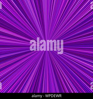 Purple hypnotic abstract explosion concept background - vector ray burst illustration Stock Vector
