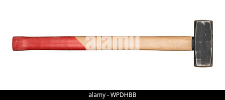 Used sledgehammer isolated on white background Stock Photo