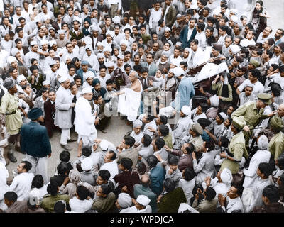 Mahatma Gandhi after meeting British Viceroy, Shimla, Himachal Pradesh ...