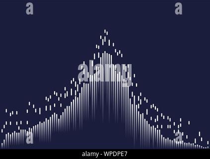 Abstract background with lines. Lines composed of glowing backgrounds. Vector illustration. Stock Vector