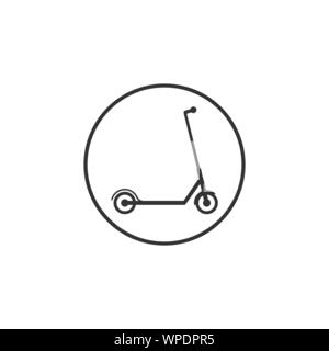 Scooter, transportation icon. Vector illustration, flat design. Stock Vector