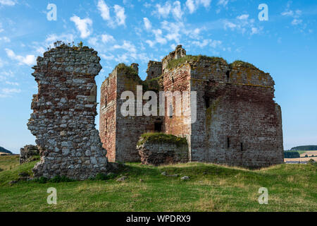 Cessford Castle in the Scottish Borders, The castle although a ruin ...