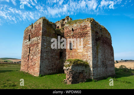 Cessford Castle in the Scottish Borders, The castle although a ruin ...