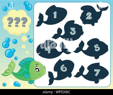 Fish Themed Riddle Fish riddle theme image 4 Stock Vector Image & Art - Alamy