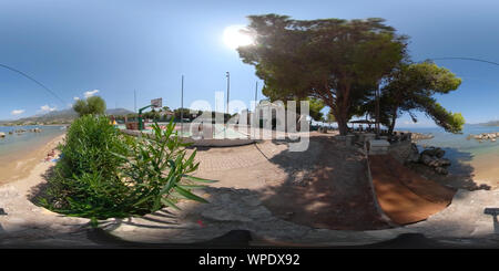 360 degree panoramic view of Stoupa Greece 360