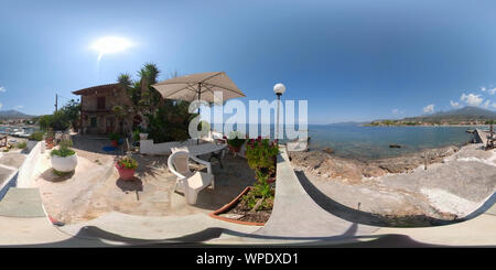 360 degree panoramic view of Stoupa Greece 360