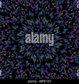 Dynamic tiled pattern mosaic background - colorful hypnotic abstract vector graphic from geometrical shapes Stock Vector